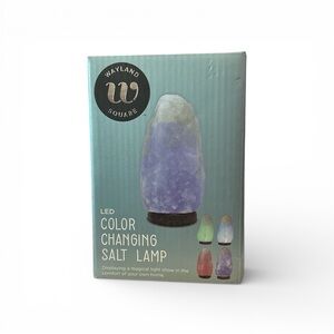 Wayland Square LED Color Changing Salt Lamp USB Powered Home Décor Accent